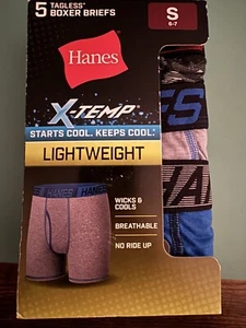 Hanes Boys 5pk X-Temp Lightweight Boxer Briefs - Small (6-7) - Picture 1 of 2