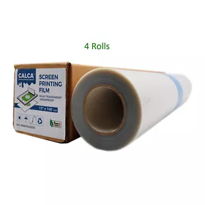 4 Rolls 13" x 100Ft Waterproof Transparency Film for Silk Screen Printing USA - Picture 1 of 18