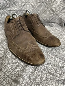 Cole Haan Lenox Hill Men's Brown Leather Wingtip Oxford Shoes Size 9.5M  MS-5 - Picture 1 of 10