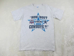 VINTAGE Dallas Cowboys Shirt Mens Medium Gray Super Bowl Football NFL 1992 - Picture 1 of 12