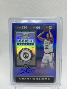 2019-20 Panini Contenders Optic Grant Williams Blue On-Card Auto /99 ROOKIE
