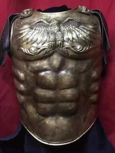 Medieval Eagle Armor Roman Cuirass Reenactment Breastplate 18 Guage Brass - Picture 1 of 3