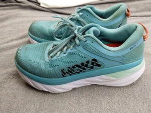 Hoka One One Bondi 7 Damen 8,5 40,66 Blau Schuhe Laufen Jogging Atmungsaktiv - Bild 1 von 10