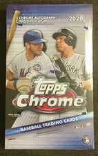2020 TOPPS CHROME BASEBALL HOBBY BOX SEALED FREE SHIP 2 AUTOS PER BOX