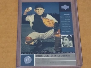 2000 Upper Deck 20th Century Legends #123 Yogi Berra New York Yankees Nmmt - Picture 1 of 3