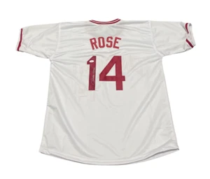 Pete Rose Signed Autographed Cincinnati Reds Custom Jersey JSA COA - Picture 1 of 2