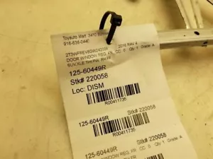13- 18 TOYOTA RAV 4 FRONT PASSENGER RIGTH SIDE ELECTRIC WINDOW REGULATOR - Foto 1 di 12