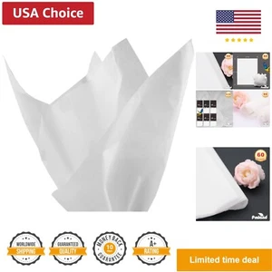 Gift Wrapping Tissue Paper - White Color - 20 Inches x 26 Inches 60 Sheets - Picture 1 of 8