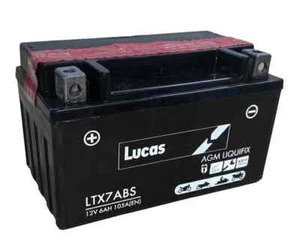 LTX7A-BS Lucas Motorbike Battery - Picture 1 of 6