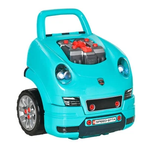 Kids Truck Engine Mechanic Toy Set w/ Horn Light Car Key for Toddlers 3-5 Years - Picture 1 of 9