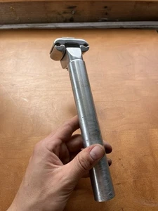 Alloy Silver Cycle Seatpost 27.2mm Fits Vintage Bicycles - Picture 1 of 9