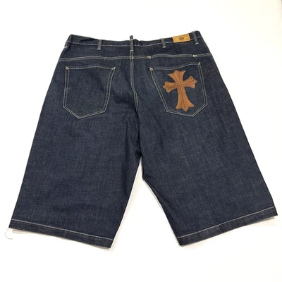 Pantalones Cortos De Colección Y2K Sean John Sueltos Jean Para Hombres 42 Bordados Cruzados Hip-Hop Foto 1 de 4