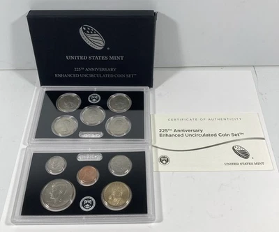 2017 Enhanced Uncirculated 225th Anniversary 10 Piece Coin Set. With OGP - Image 1 of 4