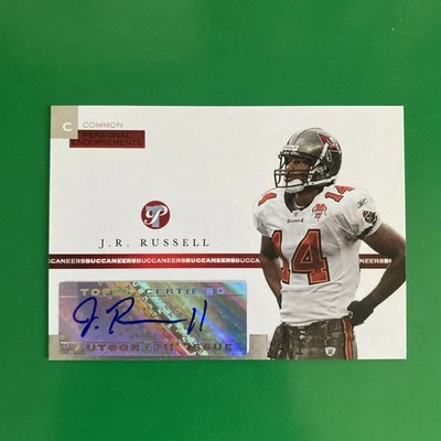 J.R. Russell 2005 Topps Pristine Personal Endorsements Auto PEC-JR LTD #668/1500 - Image 1 of 3