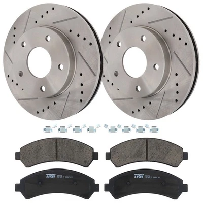 Комплект из 2 передних тормозных дисков и колодок KIT-072924-314 TRW для Chevy Olds GMC - Изображение 1 из 4