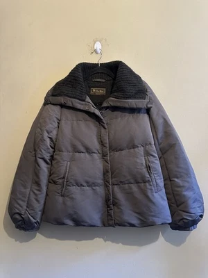 Loro Piana женщины вниз с подкладкой темно серо-кашемировый с подкладкой пальто -IT40- RRP - £4750 - Изображение 1 из 4