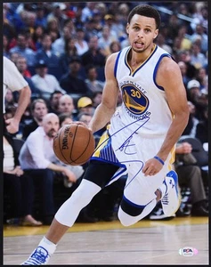 Stephen Curry Autographed Signed Photo Golden State Warriors 11x14  PSA Hologram - Picture 1 of 1