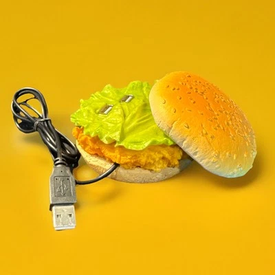 Vintage 2000s 00s Weird Y2K 4-port USB Hub McDonald’s Chicken Sandwich McChicken - Image 1 of 4