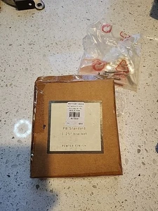 Staffa singola per tenda in peltro Pottery Barn Standard 1,25" nuova - Foto 1 di 6