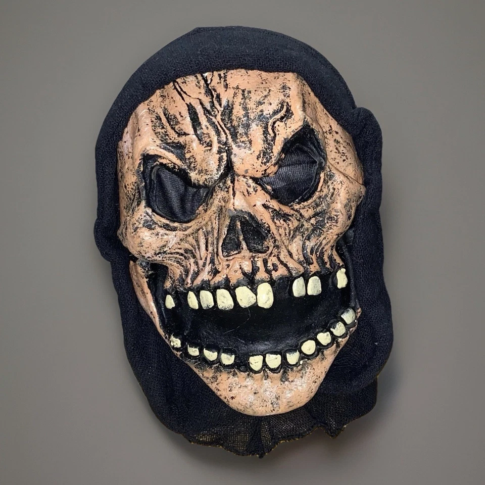 Vintage Easter Unlimited Grim Reaper Mask Skeleton Skull Death Spooky Halloween - Image 1 of 4