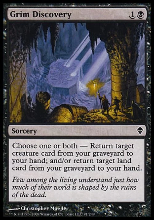 Grim Discovery - Medium Play MTG Zendikar - Image 1 of 1