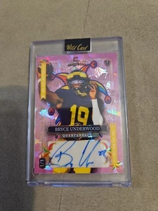 BRYCE UNDERWOOD AUTO 1/1 JOKER! WC 2024 ROOKIE MICHIGAN ROSA GHIACCIO ROTTO COME NUOVO!🔥 - Foto 1 di 24