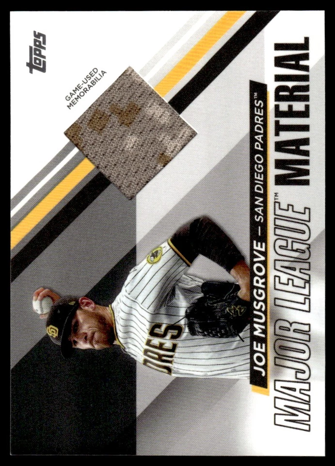 2024 Topps Major League Material Joe Musgrove San Diego Padres #MLM-JM - Image 1 of 2