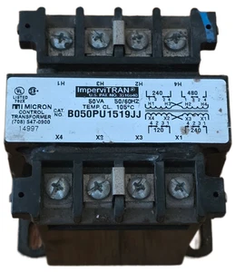 B050PU1519JJ Micron Industries impervitran General Purpose control Transformer - Picture 1 of 4