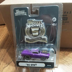 Muscle Machines 5th Anniv '66 GTO Purple  1/64th MM5th028 - Picture 1 of 2