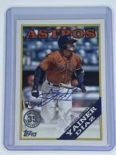 2023 Topps Series 2 1988 On Card Auto Yanier Diaz Astros RC 88BAYDI