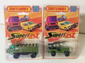 Matchbox Superfast No.38c+54c Armoured Jeep+Personnel Carrier mit Blister OVP - Bild 1 von 15