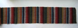 Vintage LONG FOLK ART TEXTILE Hand-woven Multi-color Mohair Wool - Picture 1 of 6