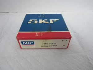 SKF* 7206 BECBY ANGULAR CONTACT SINGLE ROW BALL BEARING - Picture 1 of 3