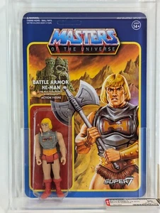 Battle Armor He-Man Super7 Action Figure AFA 90 Masters of the Universe MOTU - Foto 1 di 15