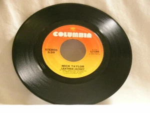 MICK TAYLOR Leather Jacket / Slow Blues Columbia 45 rpm 7" single Rolling Stones - Bild 1 von 3