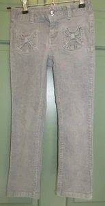 Crazy 8 Girls Gray Corduroy Pants Size 5 - Picture 1 of 7
