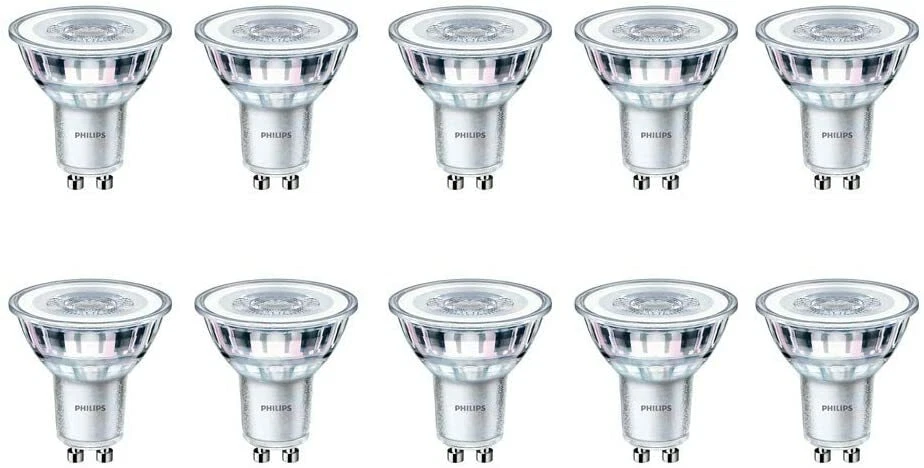 10 x Philips 4.6W-50W CorePro Non-Dimmable LEDspot GU10 36 Degree Beam Angle  - Image 1 of 1