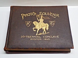 Antique 1895 Knights Templar Photo Souvenir 26th Triennial Conclave Boston (1) - Picture 1 of 14