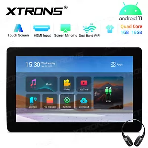 Kopfhörer+Android 11 Auto Kopfstütze Monitor HDMI USB 1366*768 4Core CVBS Input - Bild 1 von 13