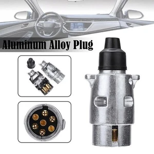 7 Pin Aluminum Alloy Plug for EU Car or Truck Trailer - Picture 1 of 6