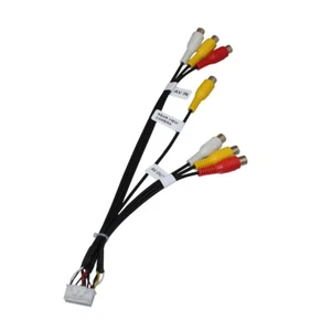 NC Kenwood 20Pin Rca Cablaggio 7 RCA Ingresso Audio Video Uscita Telecamera Vista Posteriore In - Foto 1 di 4