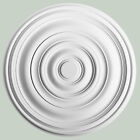 Orac Decor R40 Rosone Round Smooth Polyurethane White Diameter Ø74 , 5 H3, 1 CM