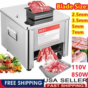 850W Commercial Electric Meat Cutter Slicer Shredding Cutting Machine Kitchen US - Picture 1 of 66