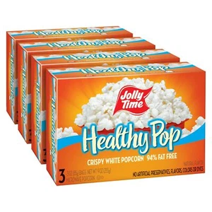 Healthy Pop Microwave Popcorn Low Fat Gluten Free Non-GMO 3oz Sharing Bag 3 B... - Picture 1 of 9