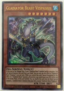 YuGiOh Gladiator Beast Vespasius Ultra Rare CHIM-ENSP1 NM - Picture 1 of 1