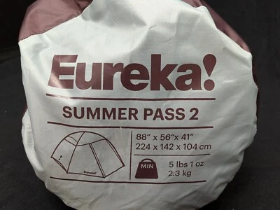 Tienda de campaña Eureka Summer Pass para 2 personas viñedo vino/azufre primavera/campamento de gran altura Foto 1 de 4