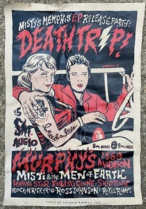 Vintage SILK SCREEN POSTER-Memphis, TN Punk Scene-Artist Signed-JMM-2013-RARE - Picture 1 of 9