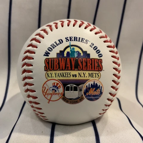 New York Yankees Mets 2000 World Series Souvenir Baseball collectible ball Cover