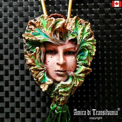 Викка амулет талисман подвеска ожерелье ювелирные изделия колдовство зеленый ведьма фея искусства - Изображение 1 из 4