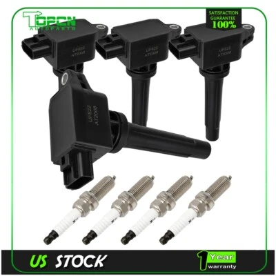 Pacote com 4 bobinas de ignição e vela de ignição Toyota Yaris iA 1.5L L4 2017-2018 - Imagem 1 de 4